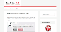Desktop Screenshot of cross-trainer-test.de