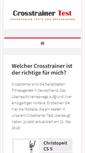 Mobile Screenshot of cross-trainer-test.de