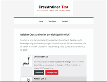 Tablet Screenshot of cross-trainer-test.de